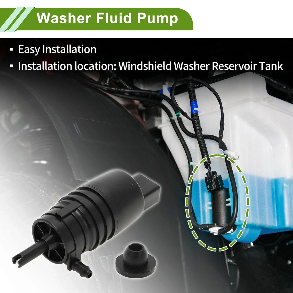 Windshield Washer Pump w/Grommet for BMW 528i Sedan E12 (2009-2017)