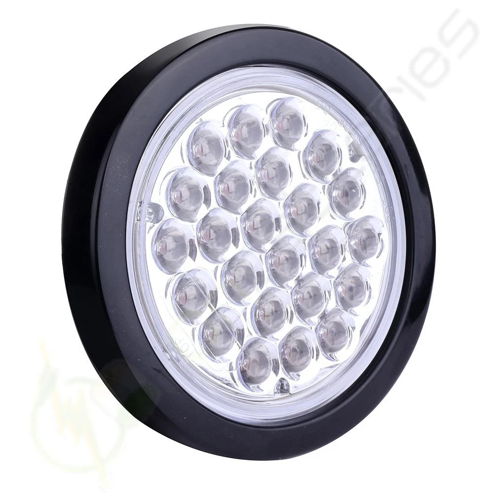 Set of 4 LED Side Marker Tail Lamps for Trailer (24V, Round)