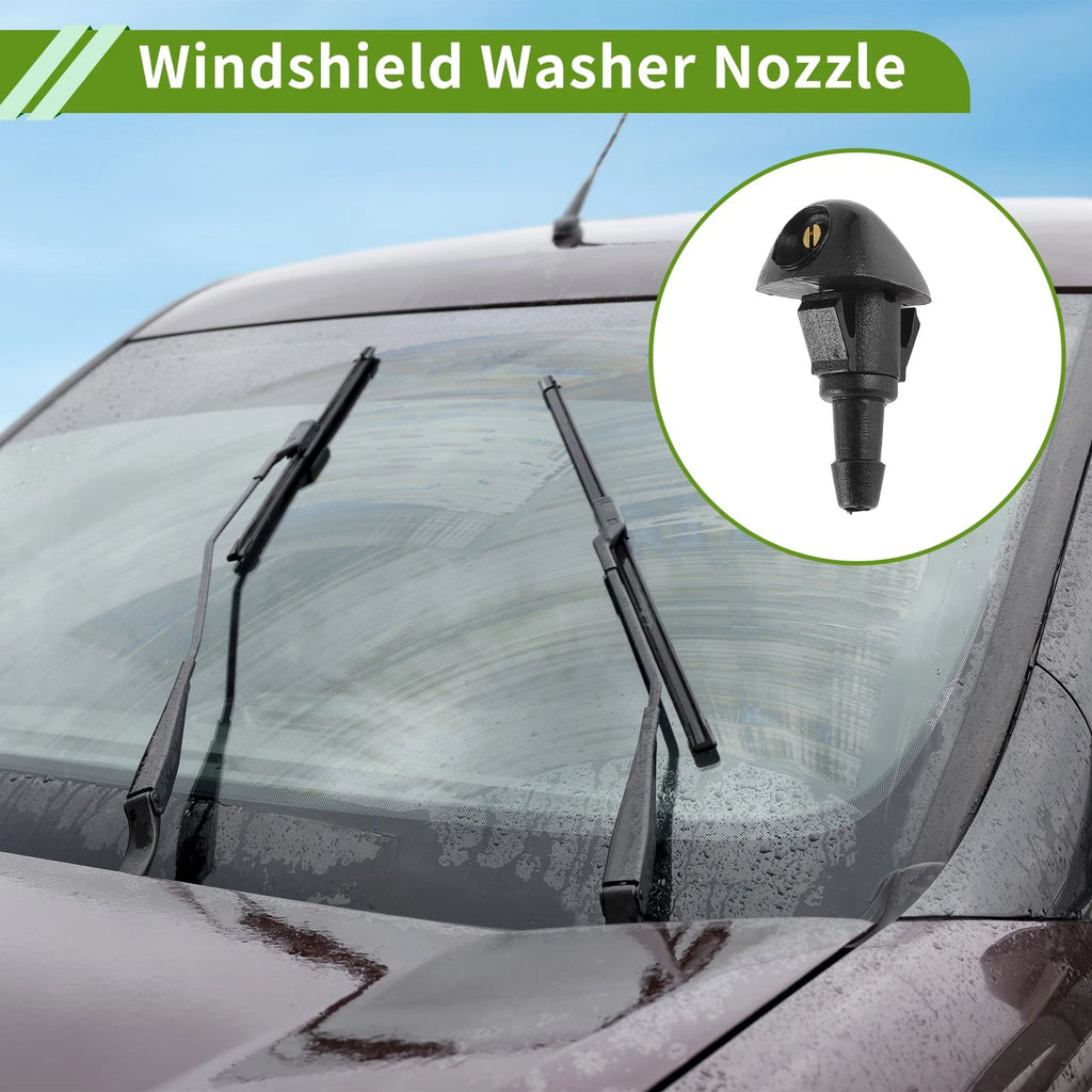 Windshield Washer Nozzle w/ Hose Connector for Honda 