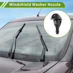 Windshield Washer Nozzle w/ Hose Connector for Honda 