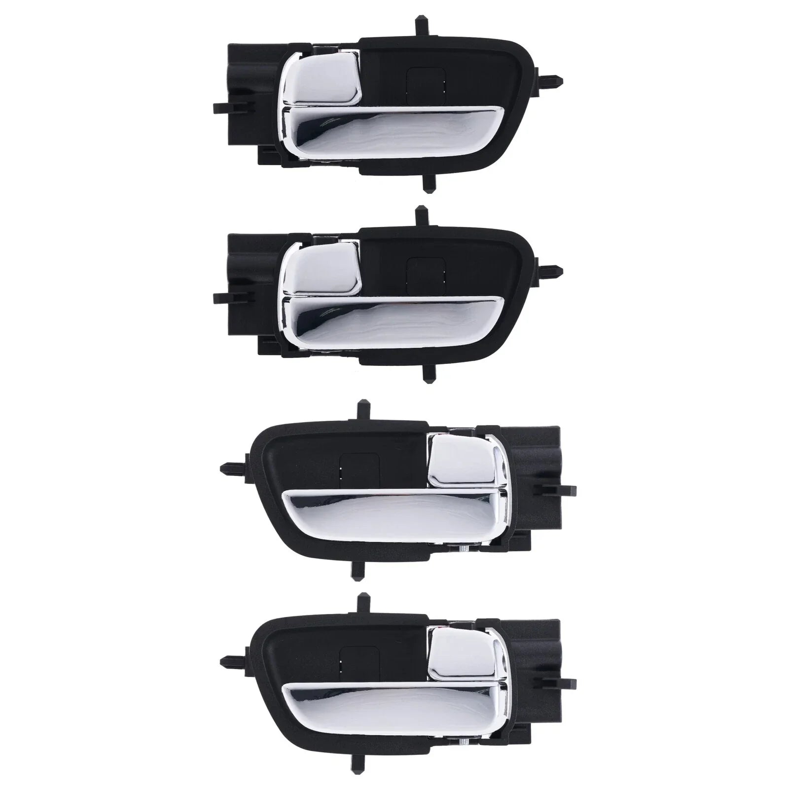 Door Handle Inner Set of 4 Chrome Left+Right for Hyundai i20 (2009–2015)