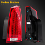 2X LED Tail Lights Assembly for Cadillac CTS (2008–2014)