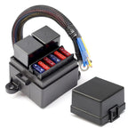 Set of 2 Pre-Wired 4-Pin 80A Fuse Relay Box for Car Truck Boat