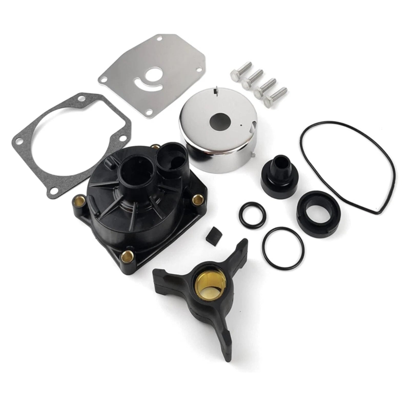Water Pump Impeller Repair Kit with Housing for Johnson Evinrude (438592, 433549)