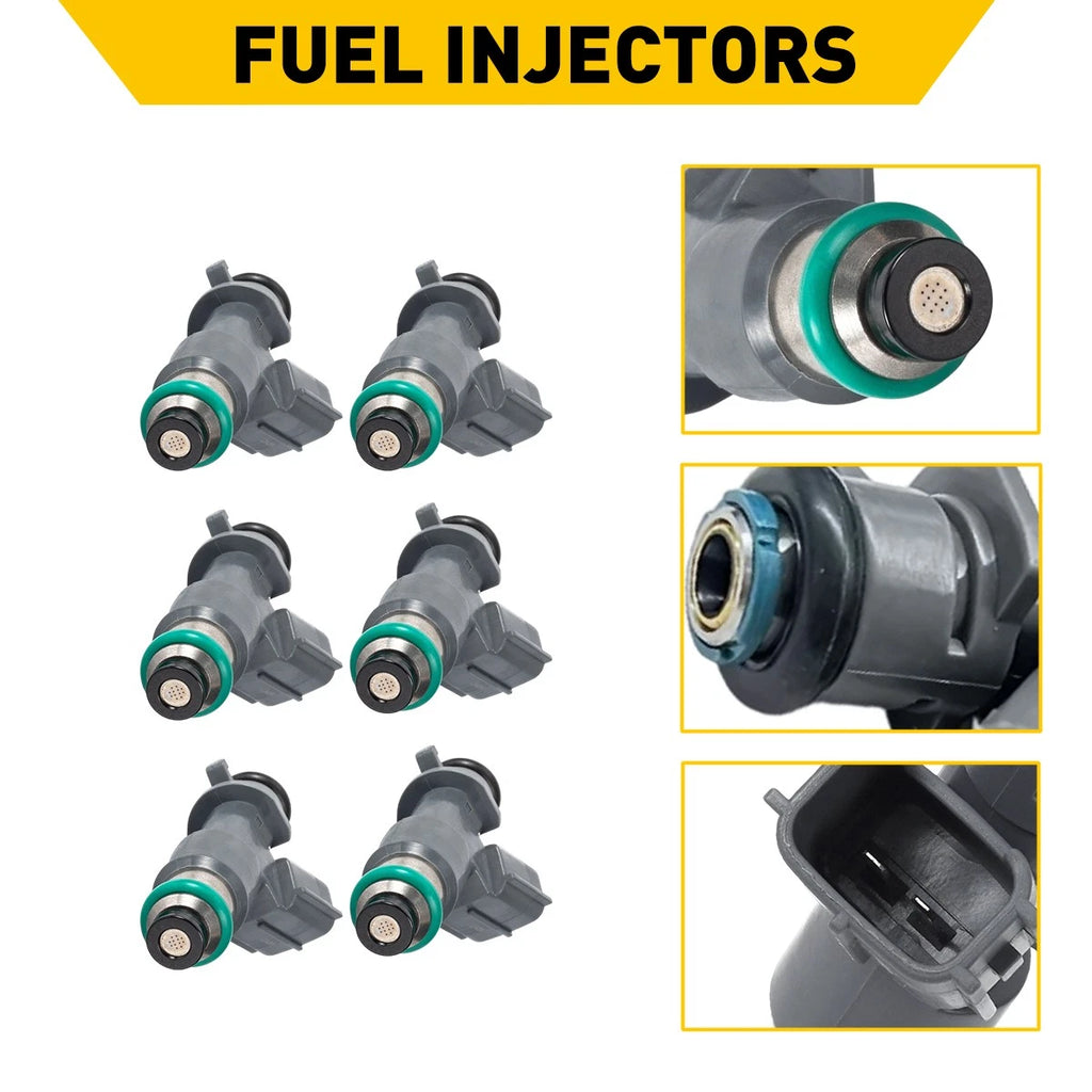 6X Fuel Injectors for Acura TSX (2010–2014) 16450-R70-A01 EV