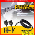 Pair Adjustable Windshield Washer Nozzles for Universal Vehicles