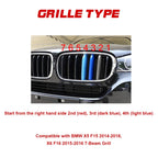 M-Colored Kidney Grille Insert Trim for BMW X5 X6 (2015-2024)