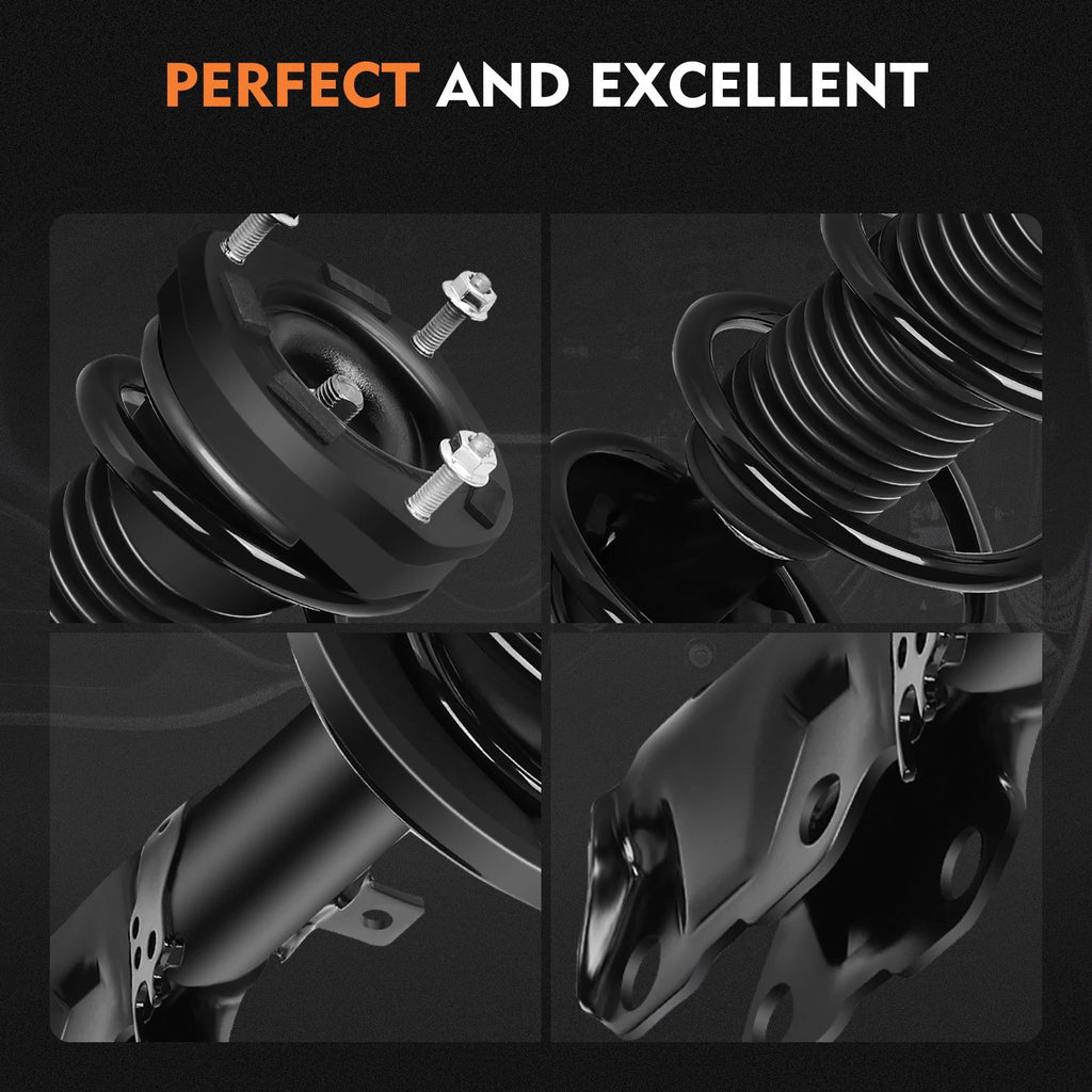 2X Rear Quick Complete Struts Shocks & Coil Spring Assembly for Toyota Camry