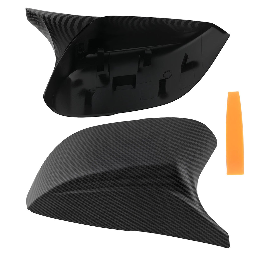 Pair Black Side Mirror Cover Caps for Infiniti Q50 Q60 QX30 (2014–2021) 963744GA0H