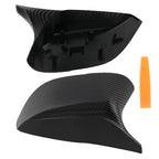 Pair Black Side Mirror Cover Caps for Infiniti Q50 Q60 QX30 (2014–2021) 963744GA0H