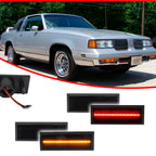 LED Side Bumper Marker Smoked Lens for Oldsmobile Cutlass 442 (1981–1988)