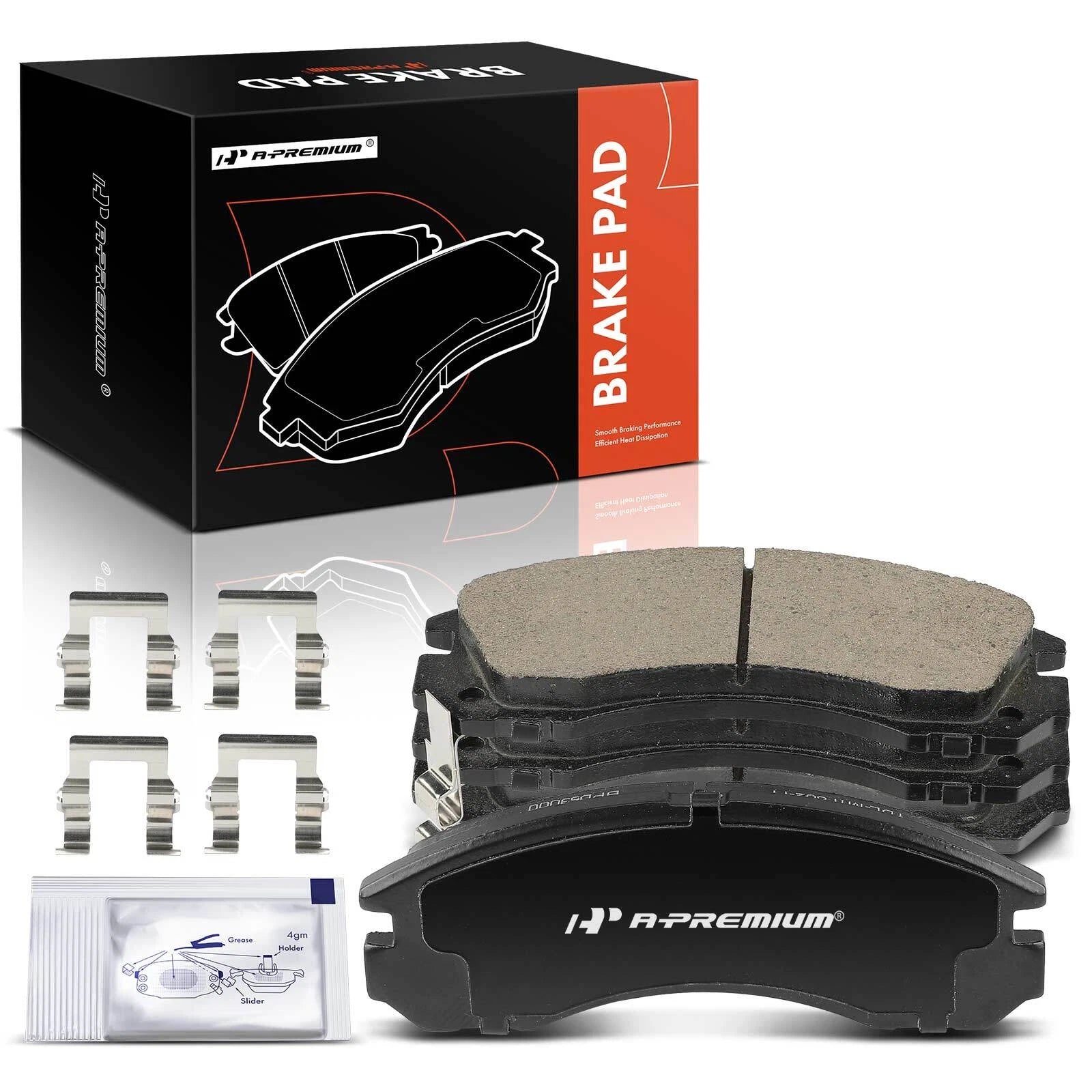 Set of 4 Front Ceramic Brake Pads for Mitsubishi Outlander (2005–2006)