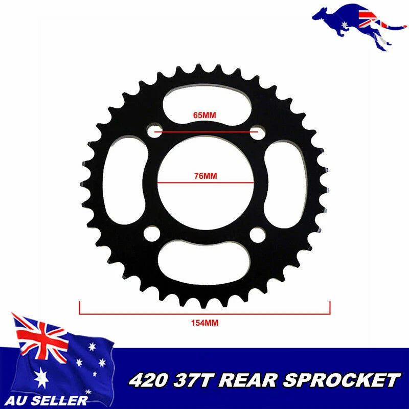 37 Teeth Rear Chain Sprocket for 50cc 70cc Pit Pro Quad Dirt Bike ATV (420)