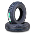 Set of 2 ROCKMAN ST225/75R15 10-Ply Trailer Tires (117M, 11168)