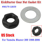 Kick Start Starter Gear Nut Gasket Kit for Yamaha Blaster 200 (1988–2006) 90179-12659