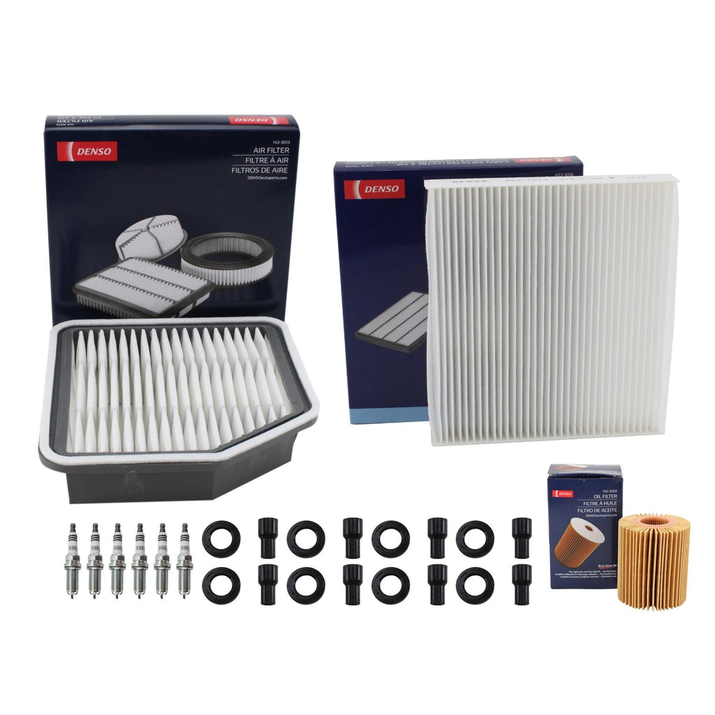 Tune Up Kit with NGK 6 Spark Plugs & Boots for Lexus GS350 IS250 IS350 (2006–2020)