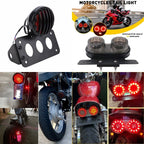 LED Tail Brake Light Side Mount License Plate Bracket for Honda H