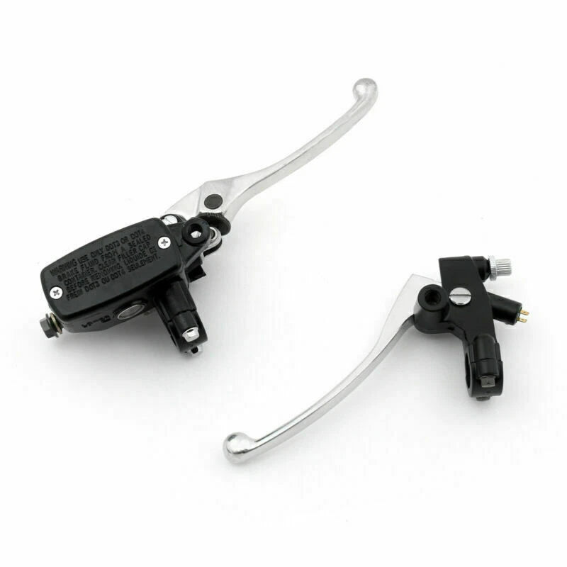 Chrome Hand Control Reservoir Brake Clutch Levers for Motorcycle (T9)