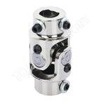 Chrome Universal Steering U-Joint Shaft for 3/4" DD X 13/16-36 Spline