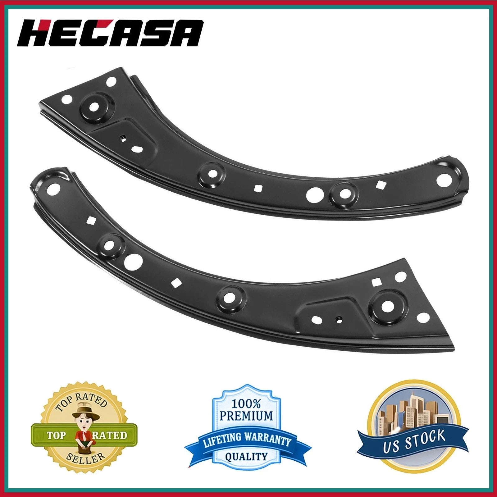 Set of 2 Radiator Support Brackets for Honda Civic (2022–2025)