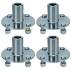 Set of 4 Live Axle Adapter Hubs for Go Kart ATV Quad Trailer (4" x 4")