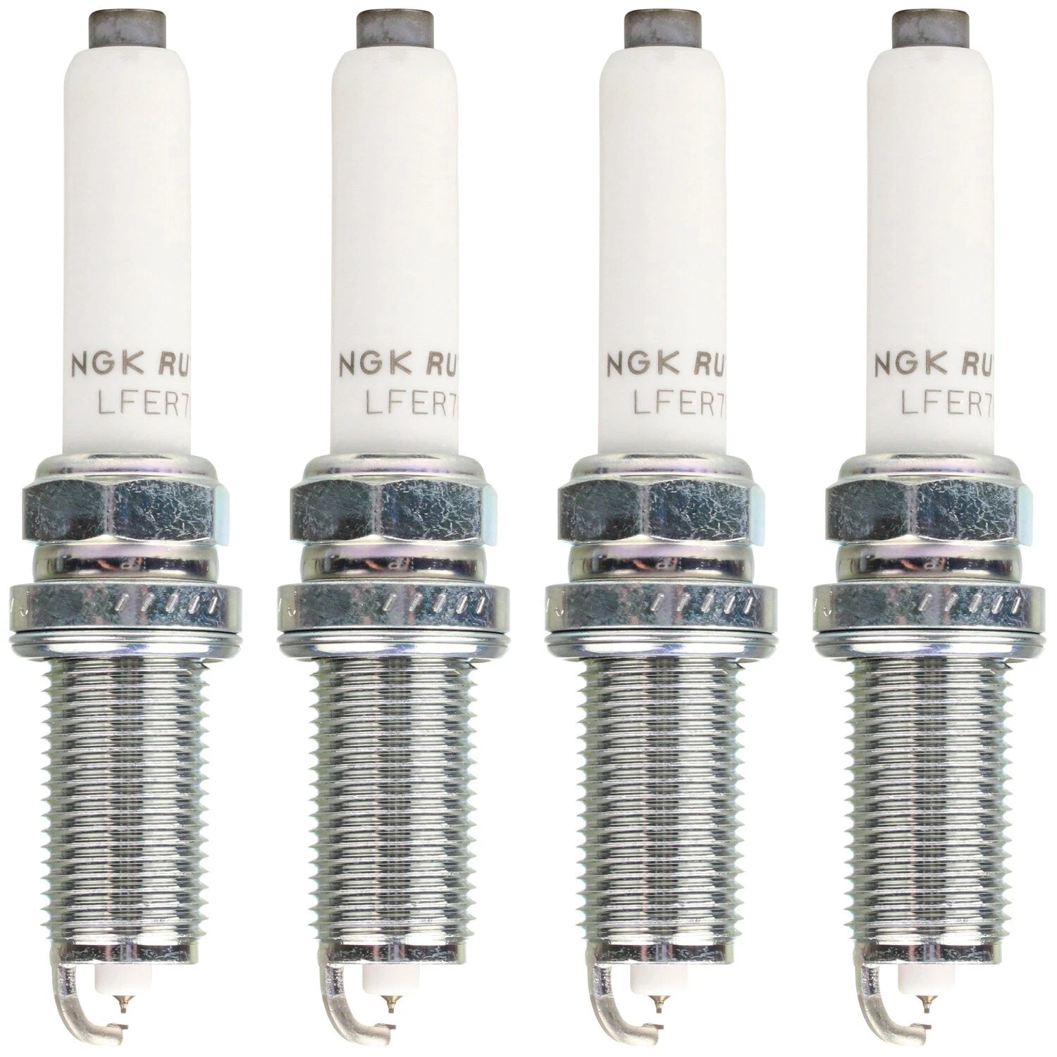 Set of 4 NGK 95125 Ruthenium HX Spark Plugs for Audi Porsche VW L4 (0.032 Gap)