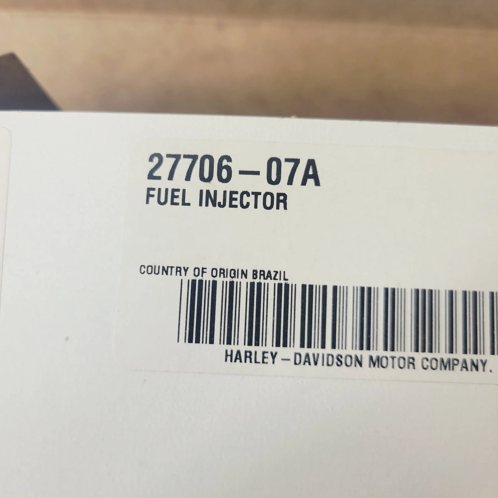 Genuine Fuel Injector 27706-07 for Harley-Davidson Sportster XL883 XL1200 (2007–2007)