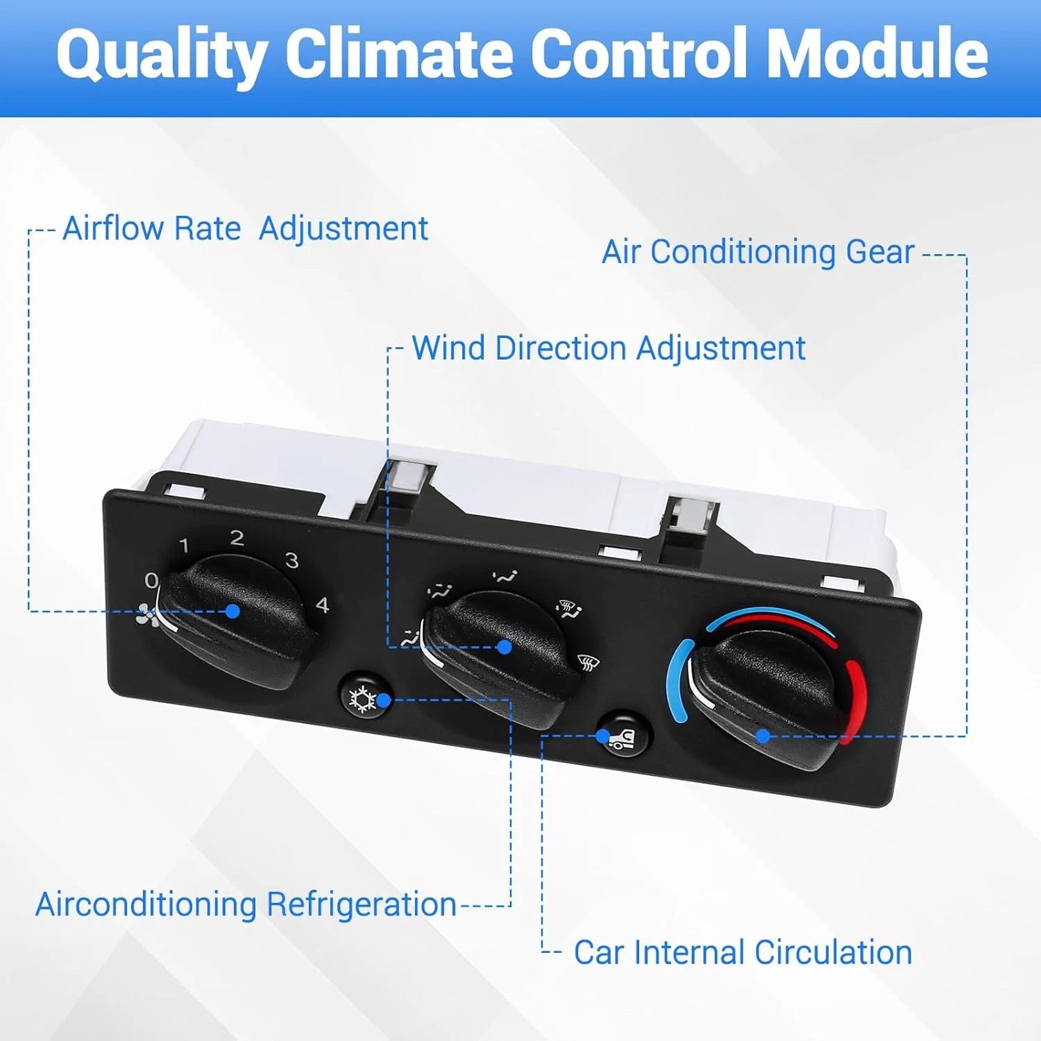 A/C Climate Control Module Panel for Peterbilt Truck (Q21-6119)