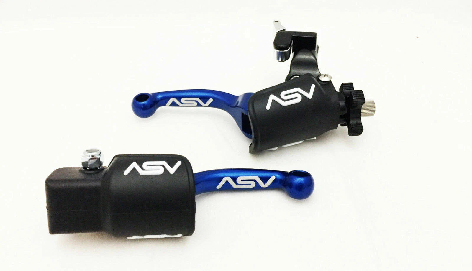 ASV F3 Front Brake Clutch Perch Levers Set of 2 Blue for Honda CRF150R 250R
