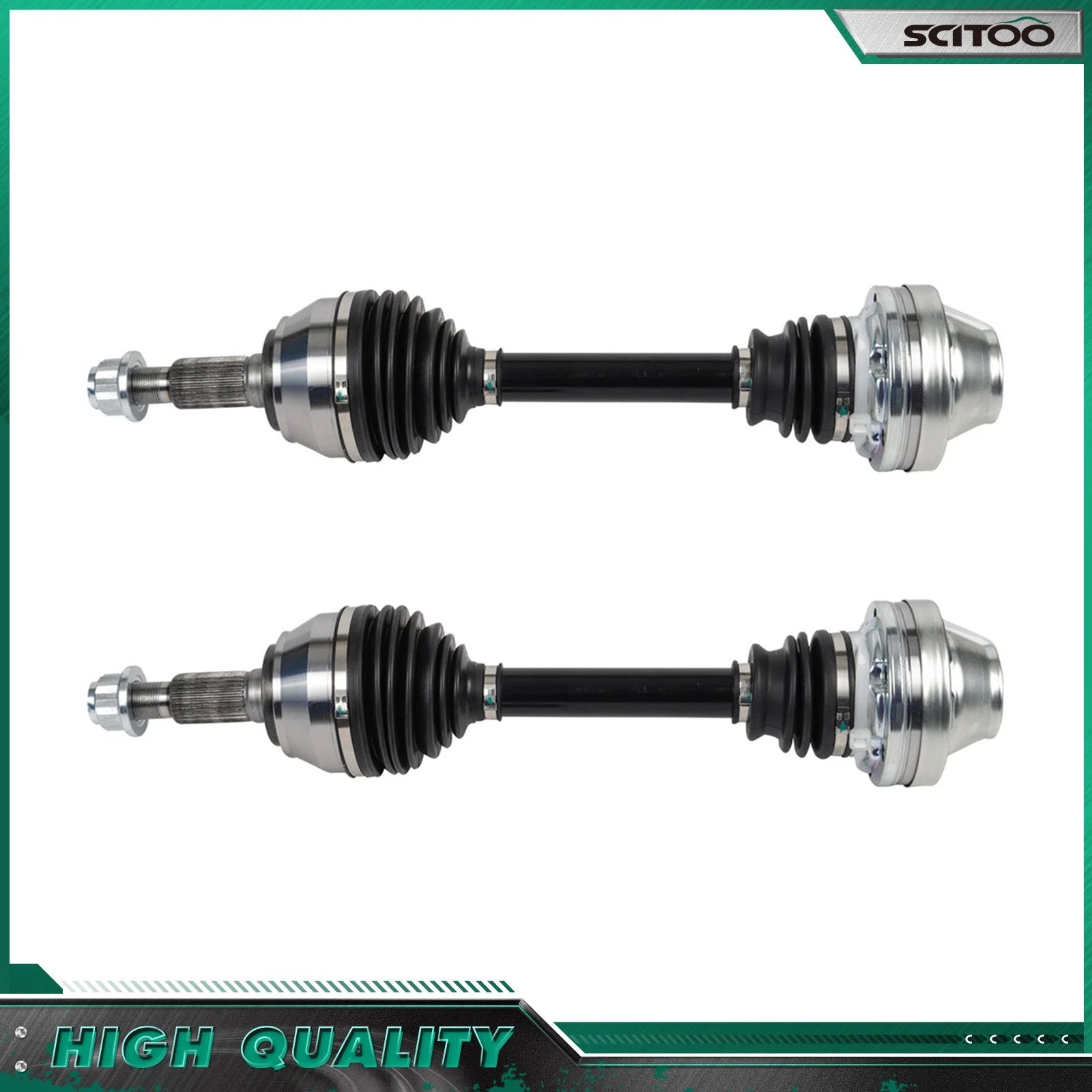 2X Front CV Axle Assembly for Volkswagen Touareg Audi A7 Quattro Porsche Cayenne (2004–2019)