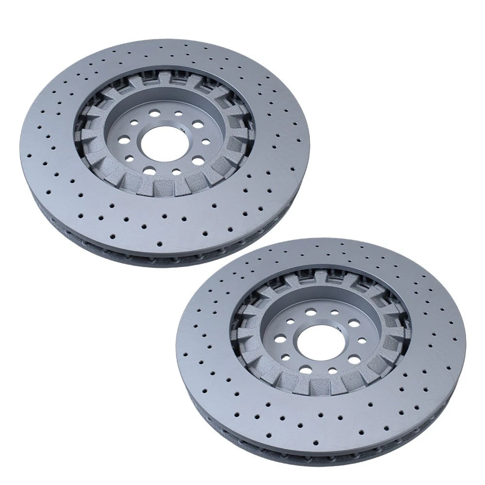 2X Dimpled Brake Disc Rotors for Maserati Levante S (2017–2022)