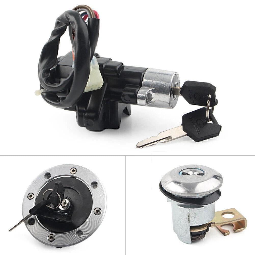 Ignition Switch Gas Cap Seat Lock Key for Suzuki GS500 SV650 (1999–2002)