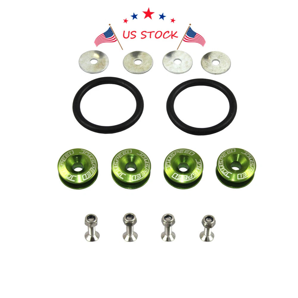 CNC Billet Bumper Trunk Quick Release Fastener Kit for Universal Fit