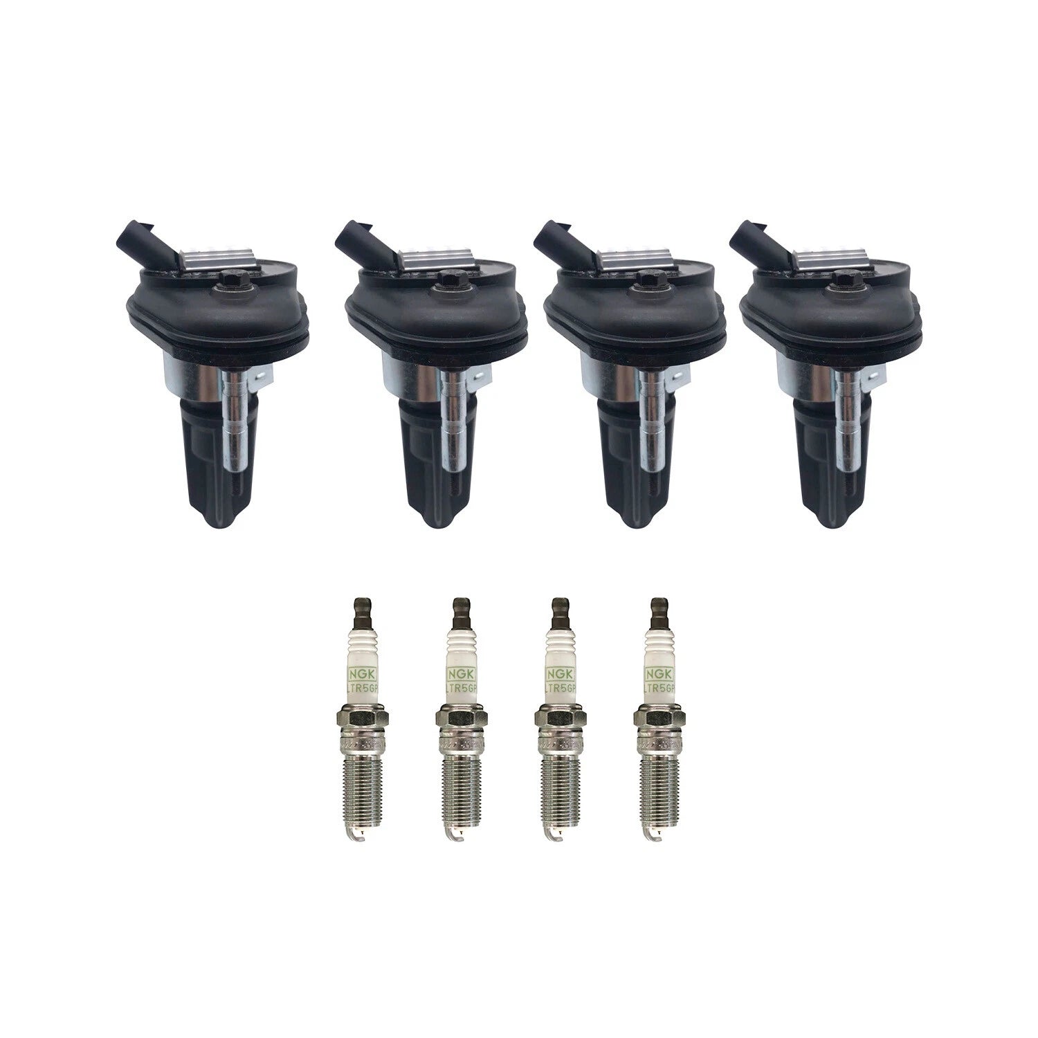 Set of 4 Ignition Coils & NGK Platinum Spark Plugs for Canyon Colorado