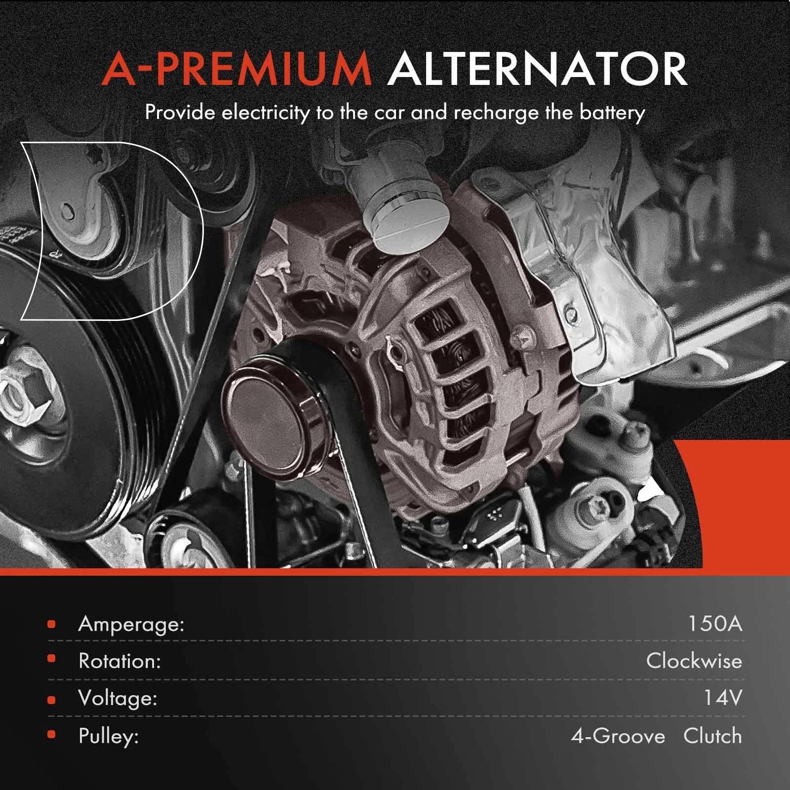 Alternator for Buick Encore GX (2020–2023) Chevrolet Trailblazer (2020–2023)