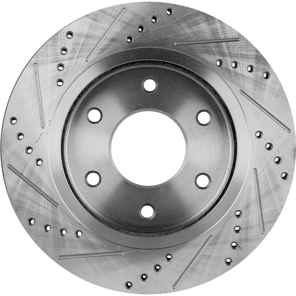 Disc Brake & Pad Kit for Nissan Armada (2006) Cross-drilled Slotted