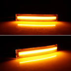 Clear Lens Amber LED Side Mirror Marker Lights for F-150 (2009–2014)
