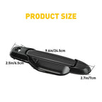 Pair Black Door Handle Outside w/ Key Hole for Toyota Sienna (1998–2003)