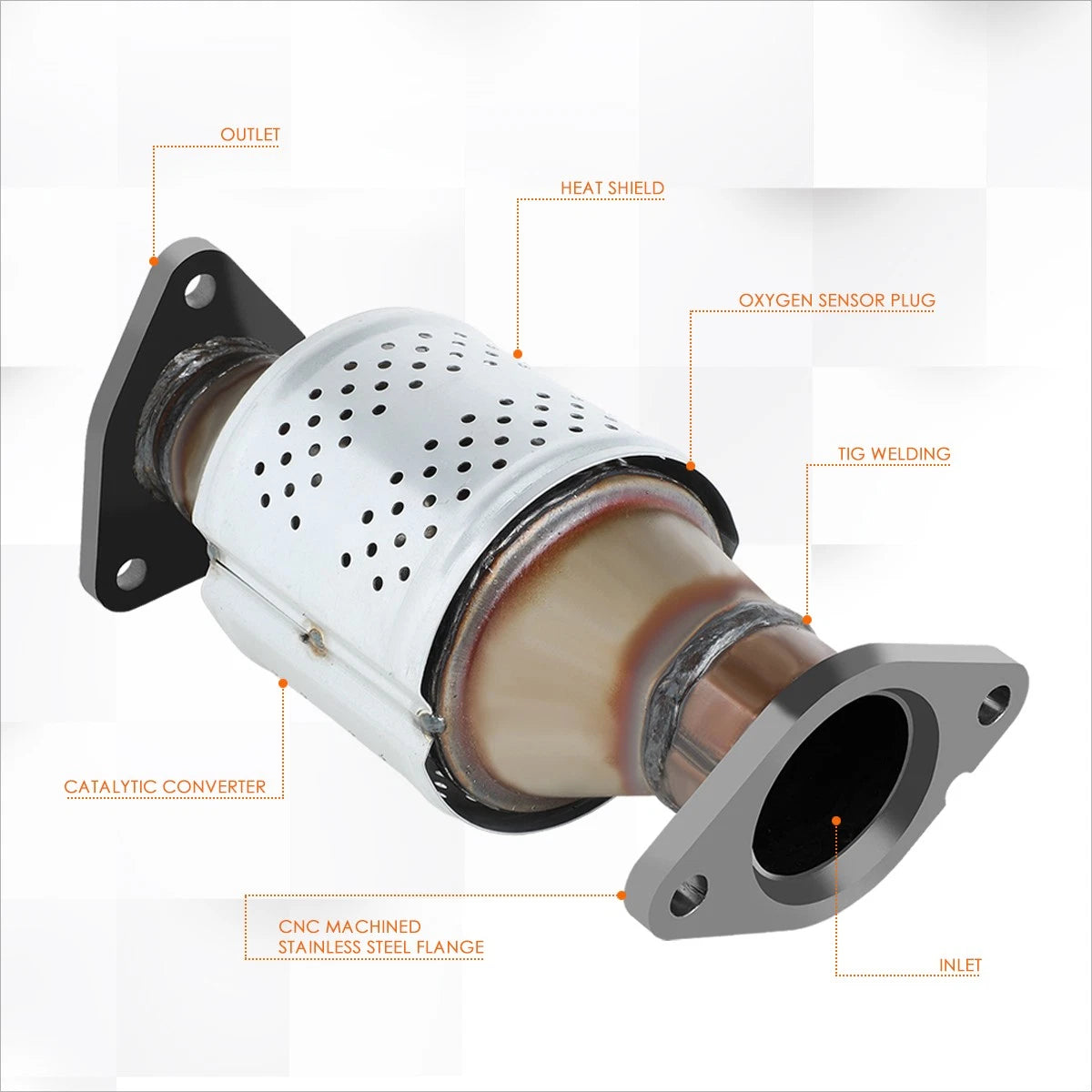 Set of 2 Catalytic Converters for Nissan Frontier/Xterra/Pathfinder (2005–2018)