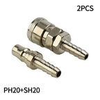 Hose Fittings for Air Line Tools (SH20, PH20) 8mm Silver