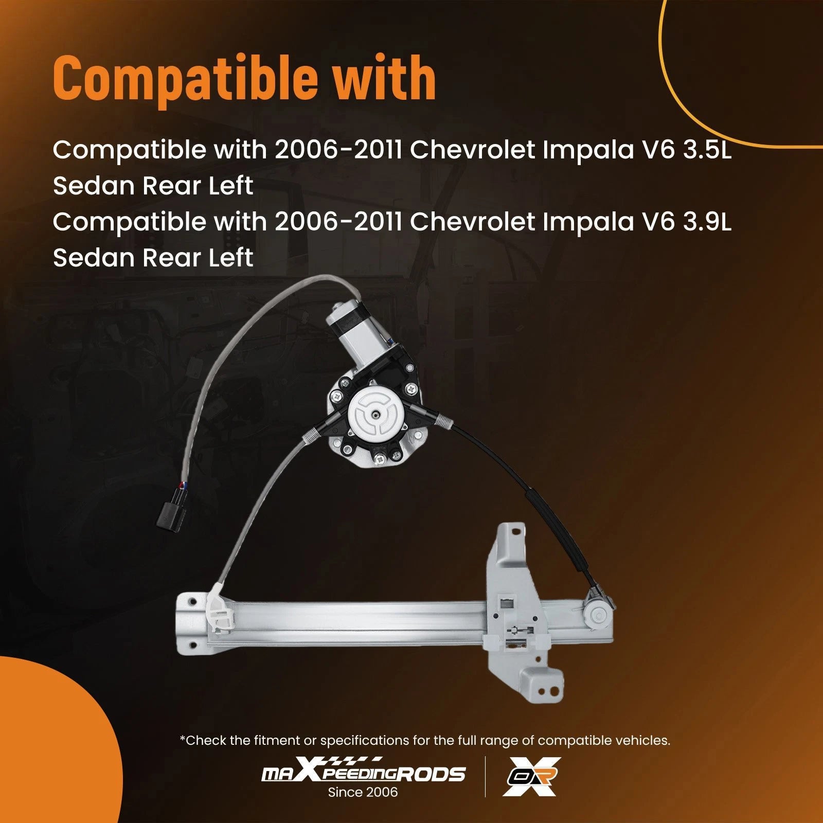 Power Window Regulator with Motor for Chevrolet Impala (2006-2016)