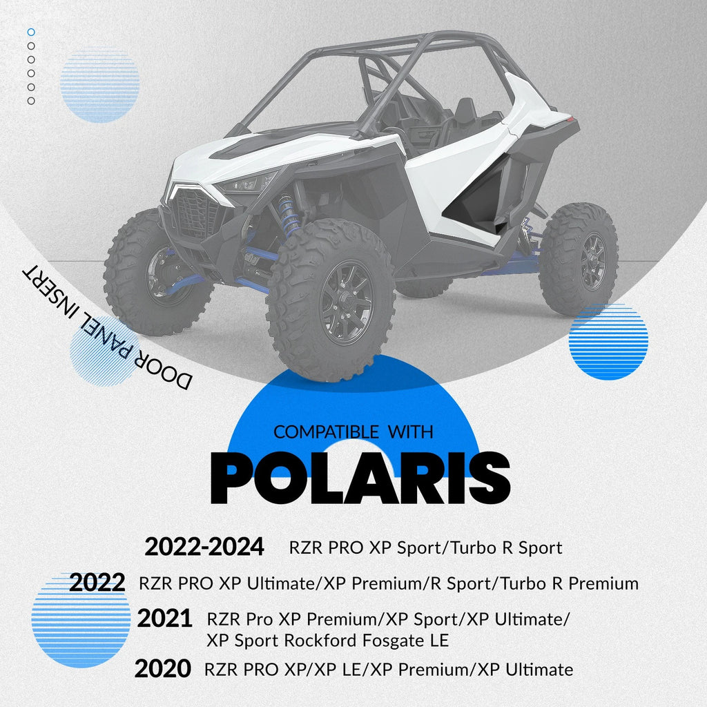 Replacement Door Insert Panel Kit for Polaris RZR PRO (2022–2024)