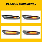 LED Smoked Turn Signal Side Marker Lights for BMW E90-E92 E81-E84 E82 E88 (2007–2013)