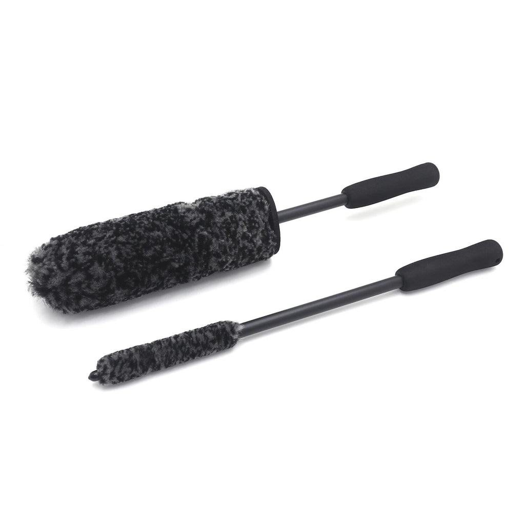 Set of 4 Soft Bristle Tire Rim Cleaning Brushes for All Vehicles