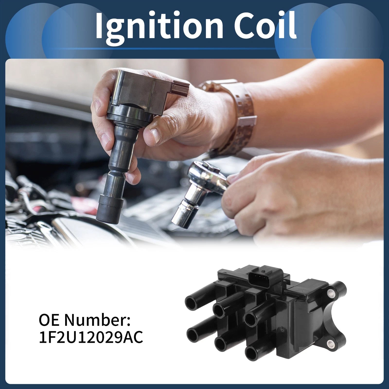 Ignition Coil Pack No. 1F2U12029AC for Ford Mustang (2001–2004)