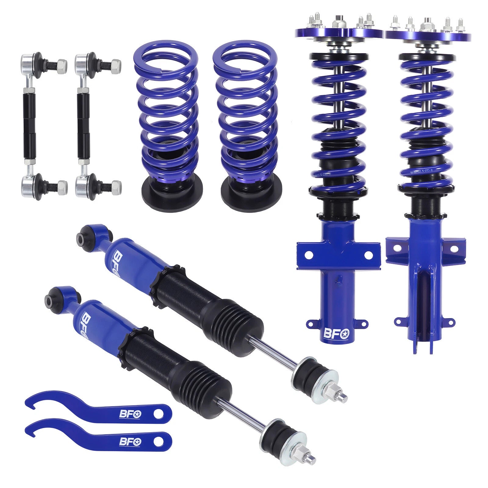 Adjustable Coilover Strut Absorber Kit for Ford Mustang (2005–2014)