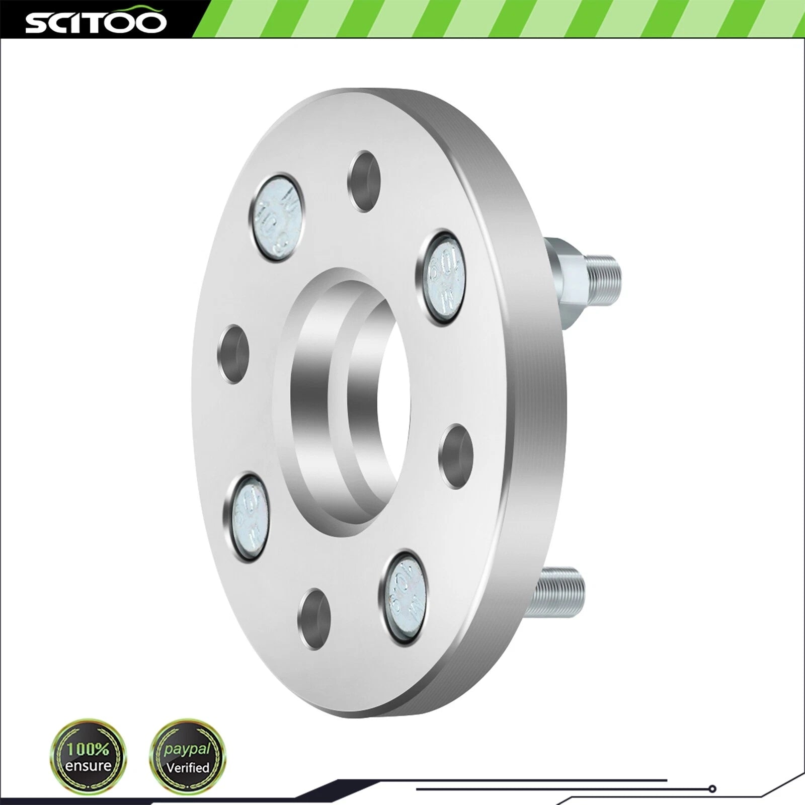 2X 15mm Wheel Spacers 4x100 12x1.5 for Toyota Corolla Mazda Miata Ford Escort