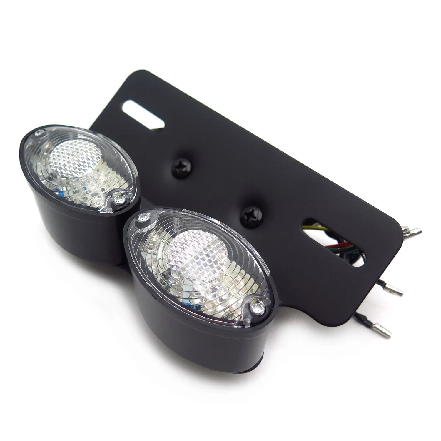 LED Tail Brake Light License Plate Holder for Motorcycle (Dirt Bike, Chopper, Cruiser)