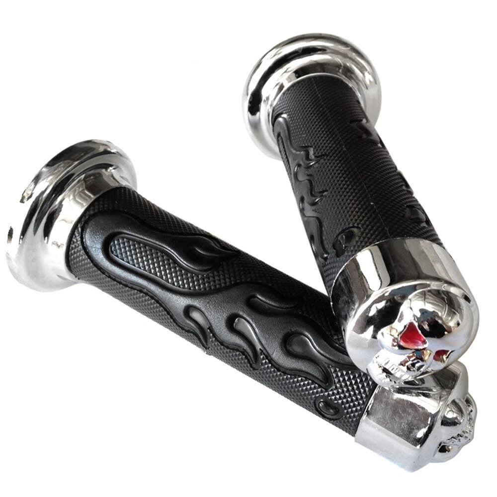7/8" Black Flame Hand Grips for Ducati 888 849 898 1098 1198 (1991–2018)