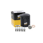 Wix Engine Oil Filter & Denso 6 Platinum Spark Plugs for Audi A4 A6 (1996–2020)
